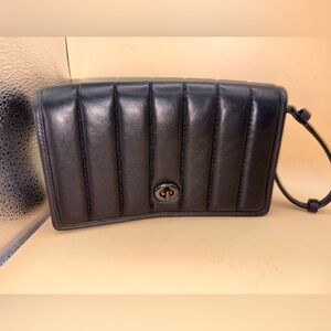 COACH Hayden Foldover Crossbody Clutch With Quilting Black - 5209